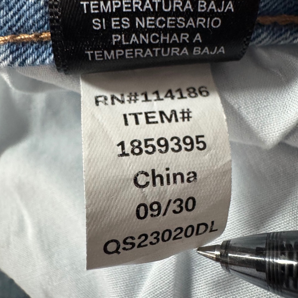 Frye Mens Light Wash Straight Leg Denim Jeans Blue Size 14/32 1859395 - Picture 8 of 8